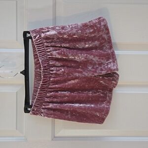 Forever 21 Small Dusty Pink Crushed Velvet Shorts